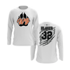 Personalized WBYB Long Sleeve Shirt - Black Team Paw Print Logo