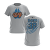Personalized WBYB Fall 2023 Short Sleeve Shirt - Columbia Blue Team Paw Print Logo