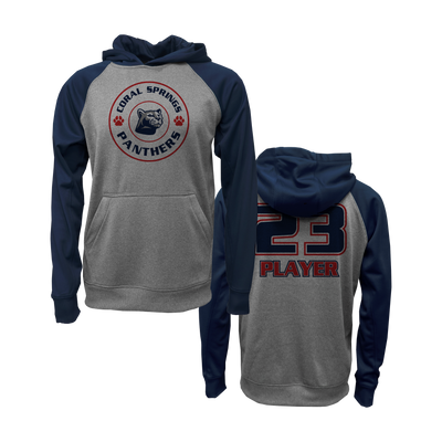 Coral Springs Panther Navy & Grey Hoodie