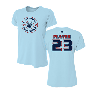 Coral Springs Panther Short Sleeve Women's Shirt V2