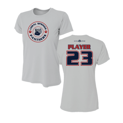 Coral Springs Panther Short Sleeve Women's Shirt V2