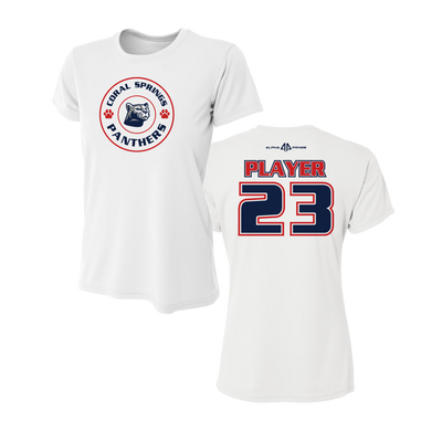 Coral Springs Panther Short Sleeve Women's Shirt V2