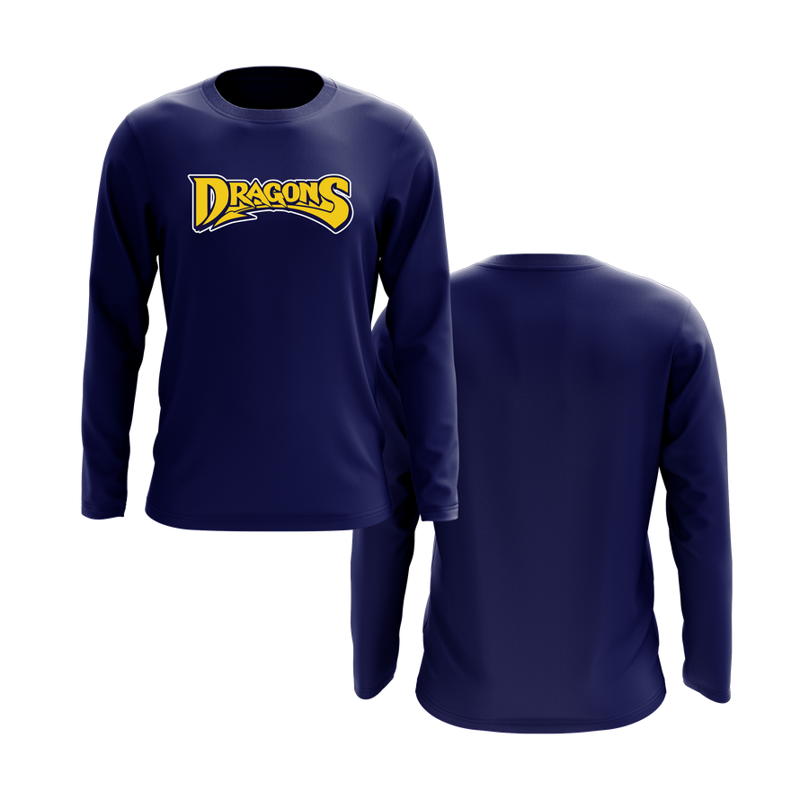 Driftwood Dragons Long Sleeve Navy Shirt V2 DTF