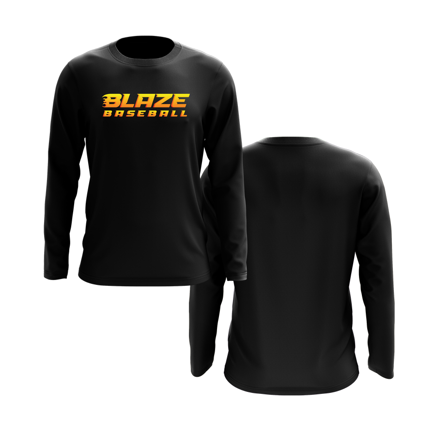 EB Blaze Long Sleeve Black Shirt DTF V1