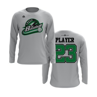 Personalized CCLL Creek Baseball Fall 2023 Long Sleeve Shirt - Green Team