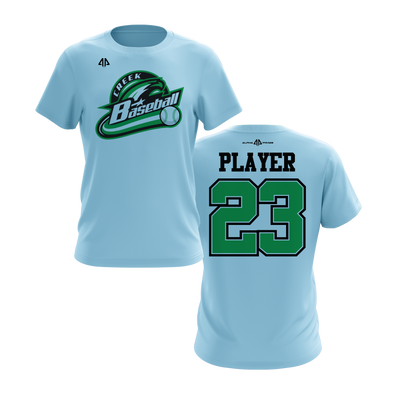 Personalized CCLL Creek Baseball Fall 2023 Short Sleeve Shirt - Green Team