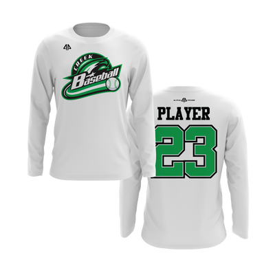 Personalized CCLL Creek Baseball Fall 2023 Long Sleeve Shirt - Green Team