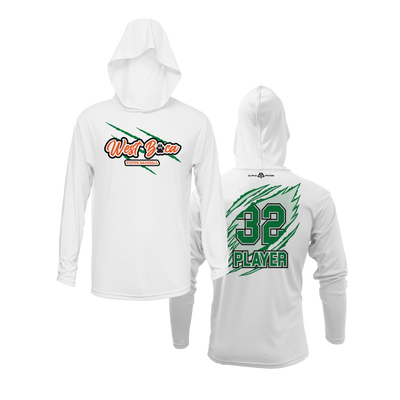 Personalized WBYB Fall 2023 Lightweight Hoodie - Green Team Claw Mark Logo