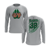 Personalized WBYB Long Sleeve Shirt - Green Team Paw Print Logo