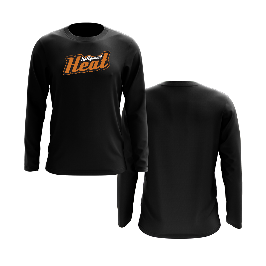 Hollywood Heat Long Sleeve Black Shirt DTF