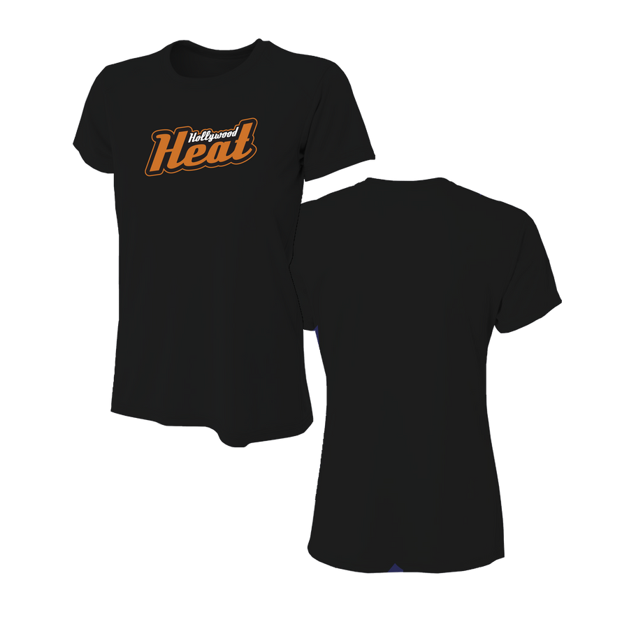 Hollywood Heat Women's Short Sleeve Black Shirt DTF