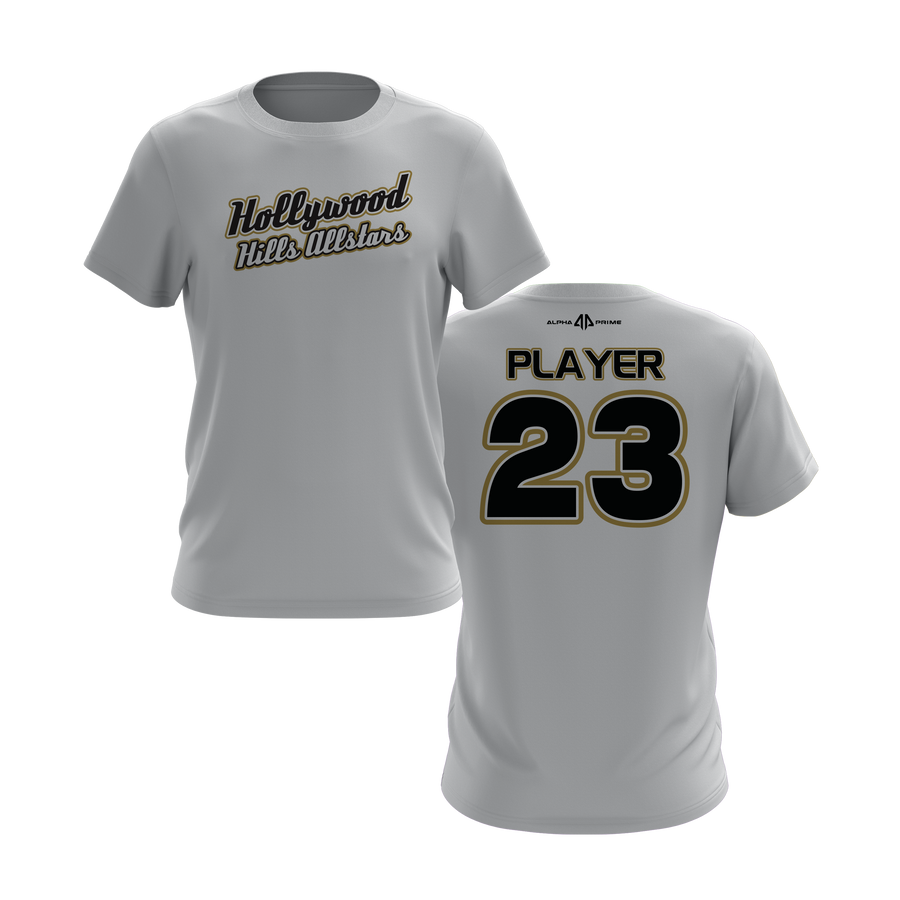 Hollywood Hills All Star Short Sleeve White Shirt V1