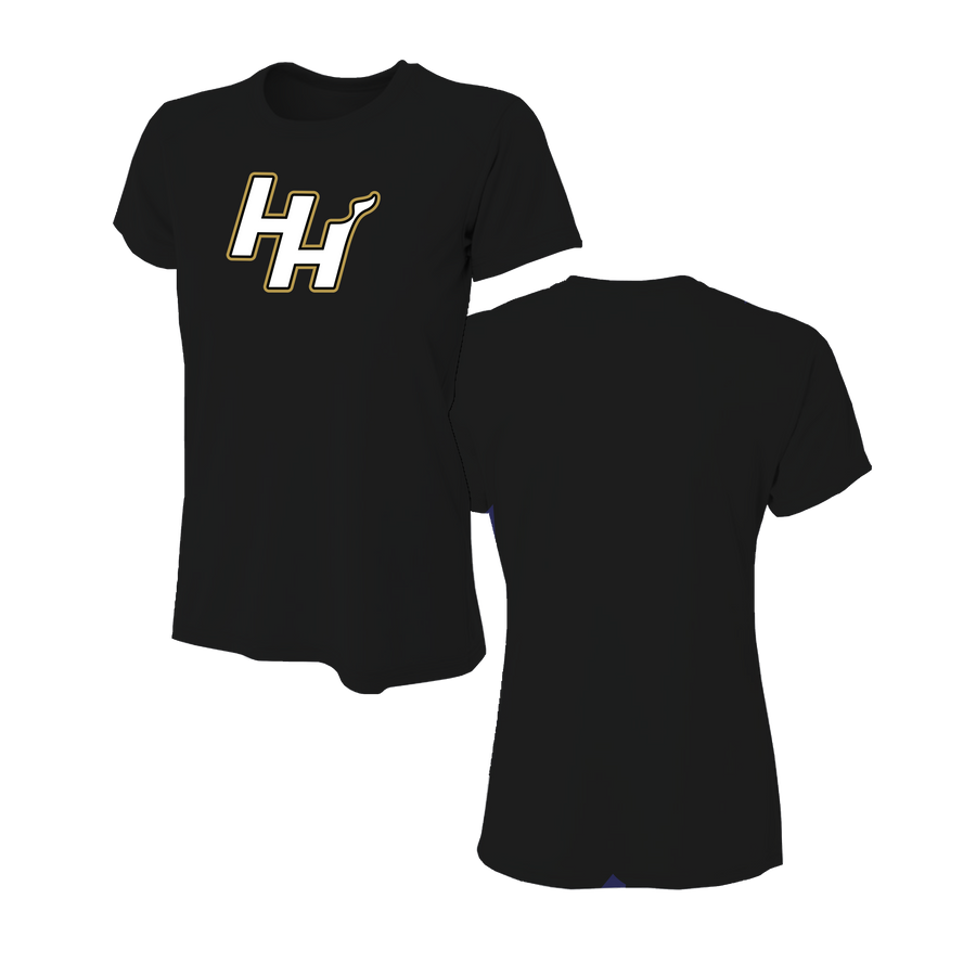 Hollywood Hills All Star Women's Short Sleeve Black Shirt DTF