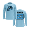 Personalized CCLL Creek Baseball Fall 2023 Long Sleeve Shirt - Light Blue Team