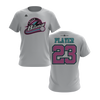 Personalized CCLL Creek Baseball Fall 2023 Short Sleeve Shirt - Pink/Blue Team