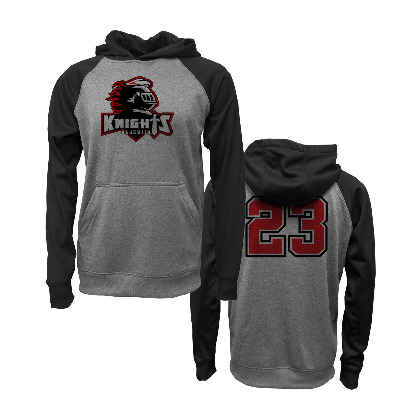 Monarch Knights Black & Grey Hoodie V1