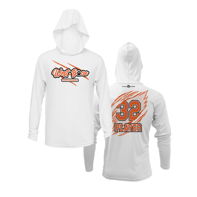 Personalized WBYB Fall 2023 Lightweight Hoodie - Orange Team Claw Mark Logo