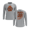Personalized WBYB Long Sleeve Shirt - Orange Team Paw Print Logo