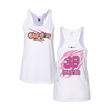 Personalized WBYB Women's White Tank Top - Pink Team Claw Mark Logo
