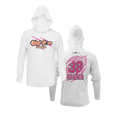 Personalized WBYB Fall 2023 Lightweight Hoodie - Pink Team Claw Mark Logo