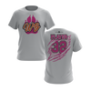 Personalized WBYB Fall 2023 Short Sleeve Shirt - Pink Team Paw Print Logo