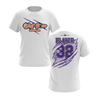 Personalized WBYB Fall 2023 Short Sleeve Shirt - Purple Team Claw Mark Logo