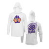 Personalized WBYB  Lightweight Hoodie - Purple Team Paw Print Logo