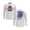 Personalized WBYB Long Sleeve Shirt - Purple Team Paw Print Logo