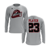 Personalized CCLL Creek Baseball Fall 2023 Long Sleeve Shirt - Red/Black Team