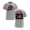 Personalized CCLL Creek Baseball Fall 2023 Short Sleeve Shirt - Red/Black Team