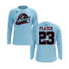 Personalized CCLL Creek Baseball Fall 2023 Long Sleeve Shirt - Red/Black Team
