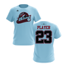 Personalized CCLL Creek Baseball Fall 2023 Short Sleeve Shirt - Red/Black Team