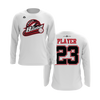 Personalized CCLL Creek Baseball Fall 2023 Long Sleeve Shirt - Red/Black Team