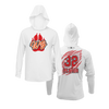 Personalized WBYB Lightweight Hoodie - Red Team Paw Print Logo