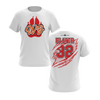 Personalized WBYB Fall 2023 Short Sleeve Shirt - Red Team Paw Print Logo