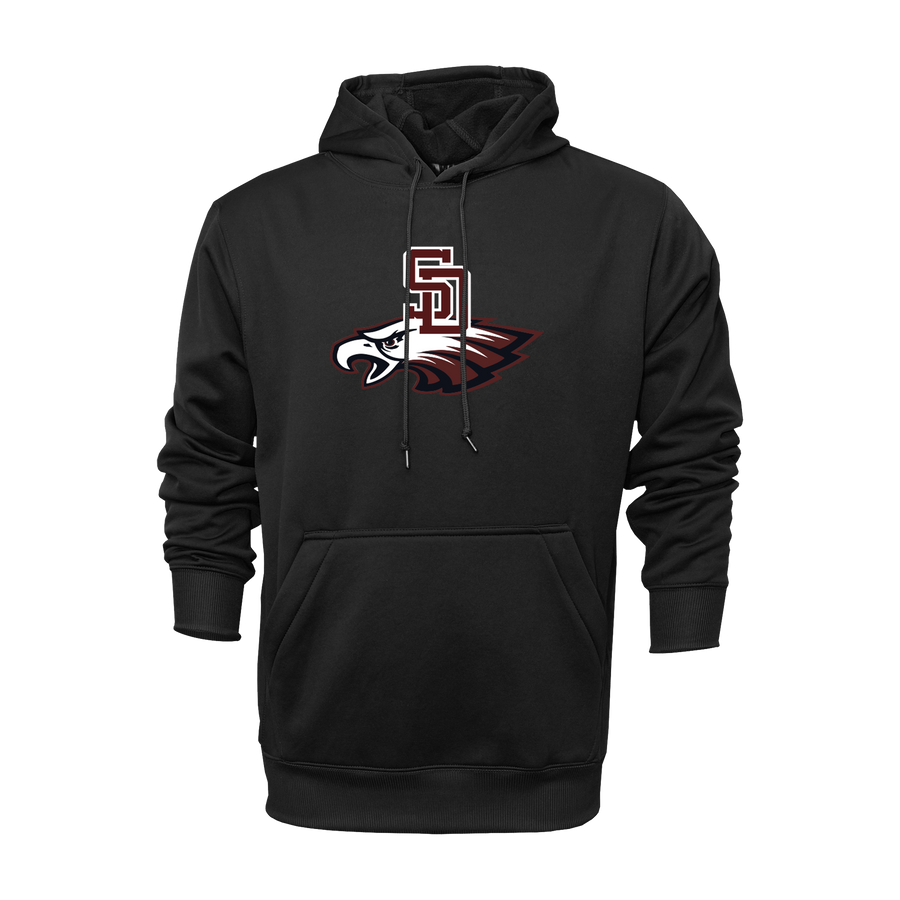 Stoneman Douglas Eagles Baseball Logo Black Hoodie DTF V1