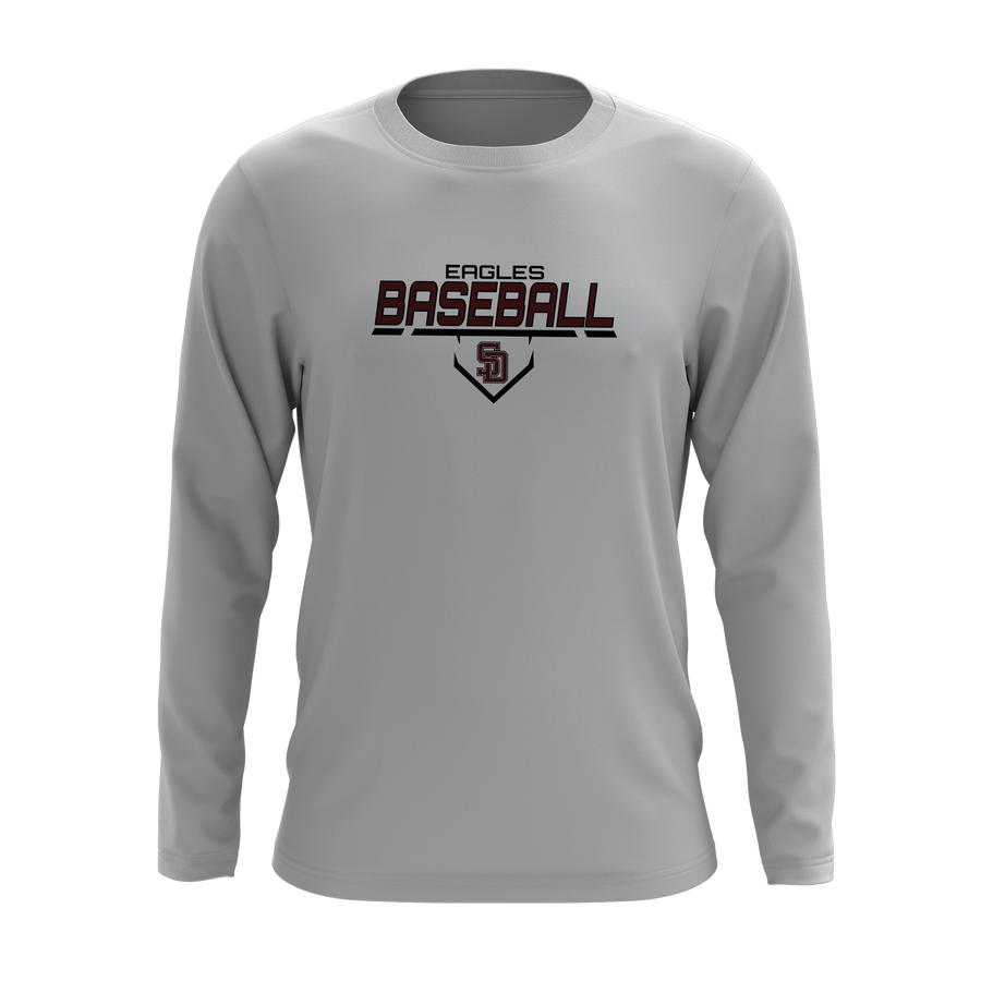 Stoneman Douglas Eagles Baseball Logo Long Sleeve Shirt V2