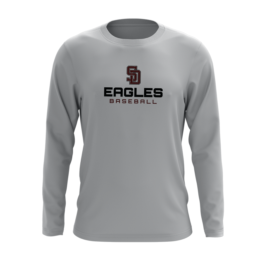 Stoneman Douglas Eagles Baseball Logo Long Sleeve Shirt V3