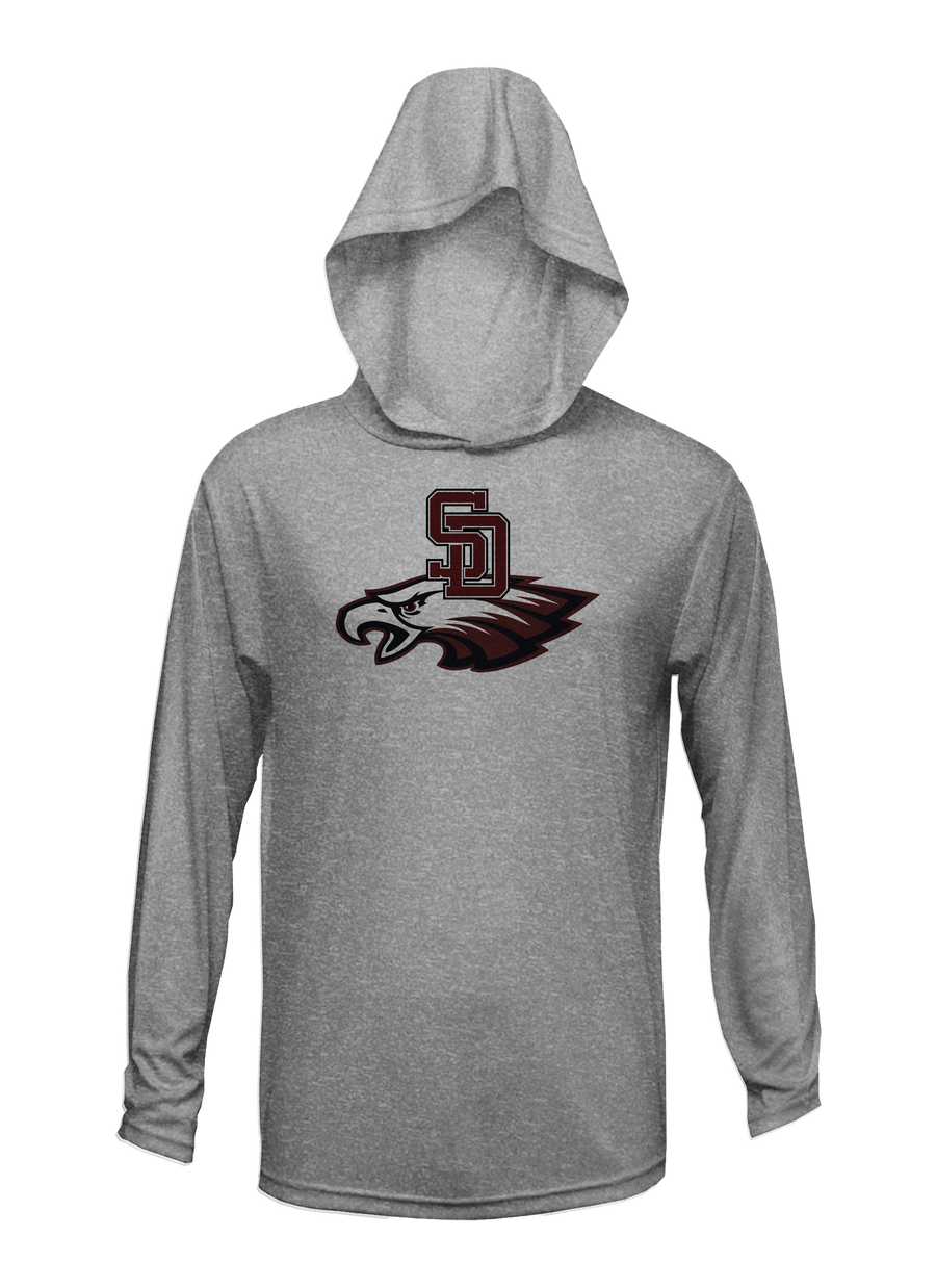 Stoneman Douglas Eagles Baseball Logo Lightweight Hoodie V1