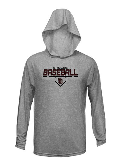 Stoneman Douglas Eagles Baseball Logo Lightweight Hoodie V2