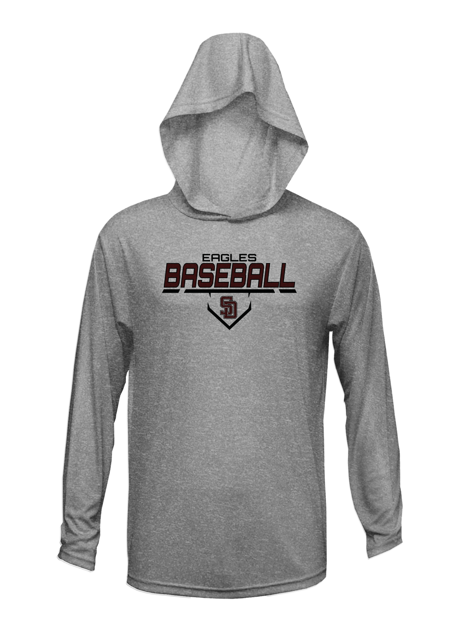 Stoneman Douglas Eagles Baseball Logo Lightweight Hoodie V2