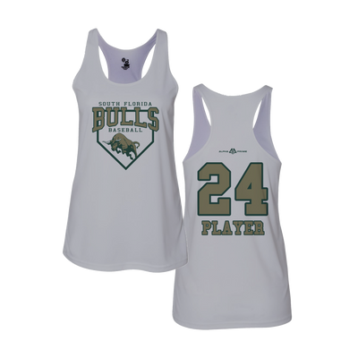 South Florida Bulls Women White Tank Top V3