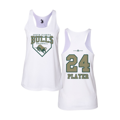 South Florida Bulls Women White Tank Top V3