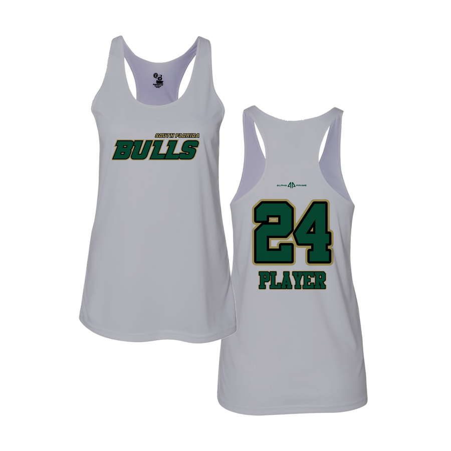 South Florida Bulls Women White Tank Top V2