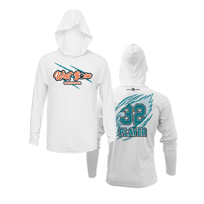 Personalized WBYB Fall 2023 Lightweight Hoodie - Teal Team Claw Mark Logo