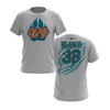 Personalized WBYB Fall 2023 Short Sleeve Shirt - Teal Team Paw Print Logo