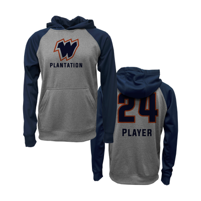 Wagner's Navy & Grey Hoodie