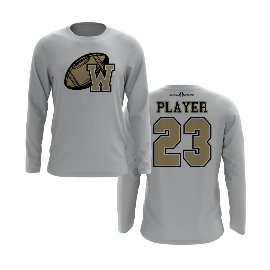 Wanaque Warriors Logo Long Sleeve Shirt V2