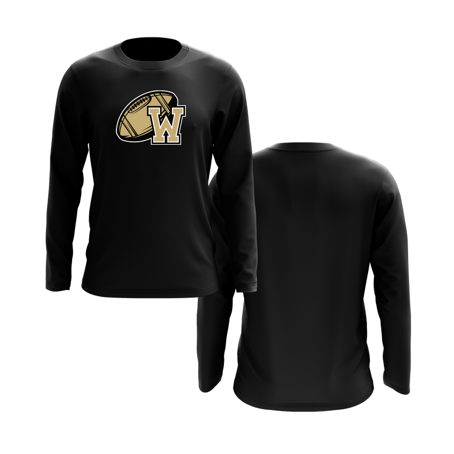 Wanaque Warriors Black Long Sleeve Shirt DTF