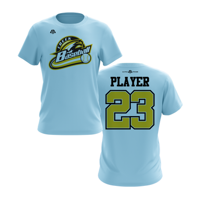 Personalized CCLL Creek Baseball Fall 2023 Short Sleeve Shirt - Gold Team